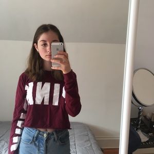 Cropped Victoria Secret PINK shirt